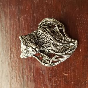 Metzke 1990 Pewter Leopard Brooch